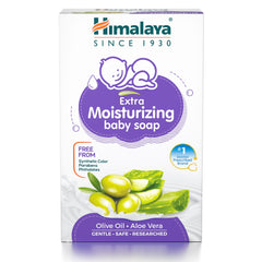 Himalaya Extra Moisturizing Baby Soap, Cleanses & Moisturizes Baby’s Skin | 125gm