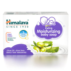 Himalaya Extra Moisturizing Baby Soap, Cleanses & Moisturizes Baby’s Skin | 125gm