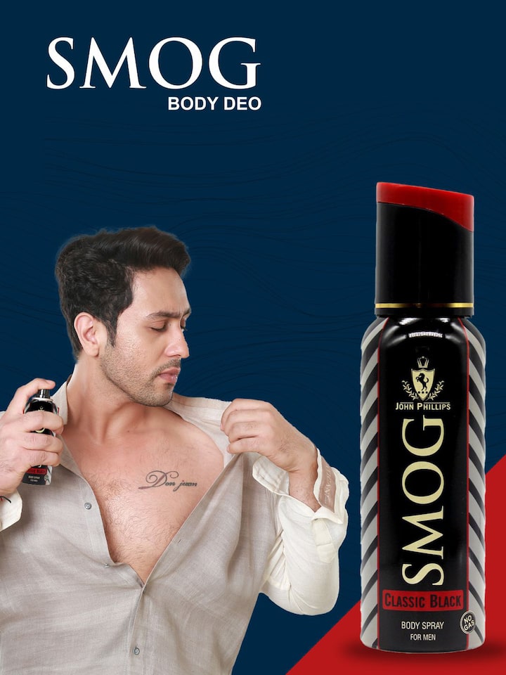 John Phillips Smog Classic Black No Gas Deodorant 120ml 4 Fl.oz. Each Pack Of 3 For Men | Perfect For Gifting John Phillips Smog Classic Black No Gas Deodorant 120ml 4 Fl.oz. Each Pack Of 3 For Men | Perfect For Gifting
