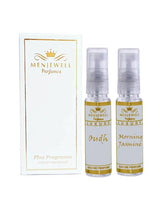 Menjewell Morning Jasmine & Oudh Eau De Parfum 10ml 0.3 Fl.oz. Each Pack Of 2 | Luxury Travel Kit For Unisex