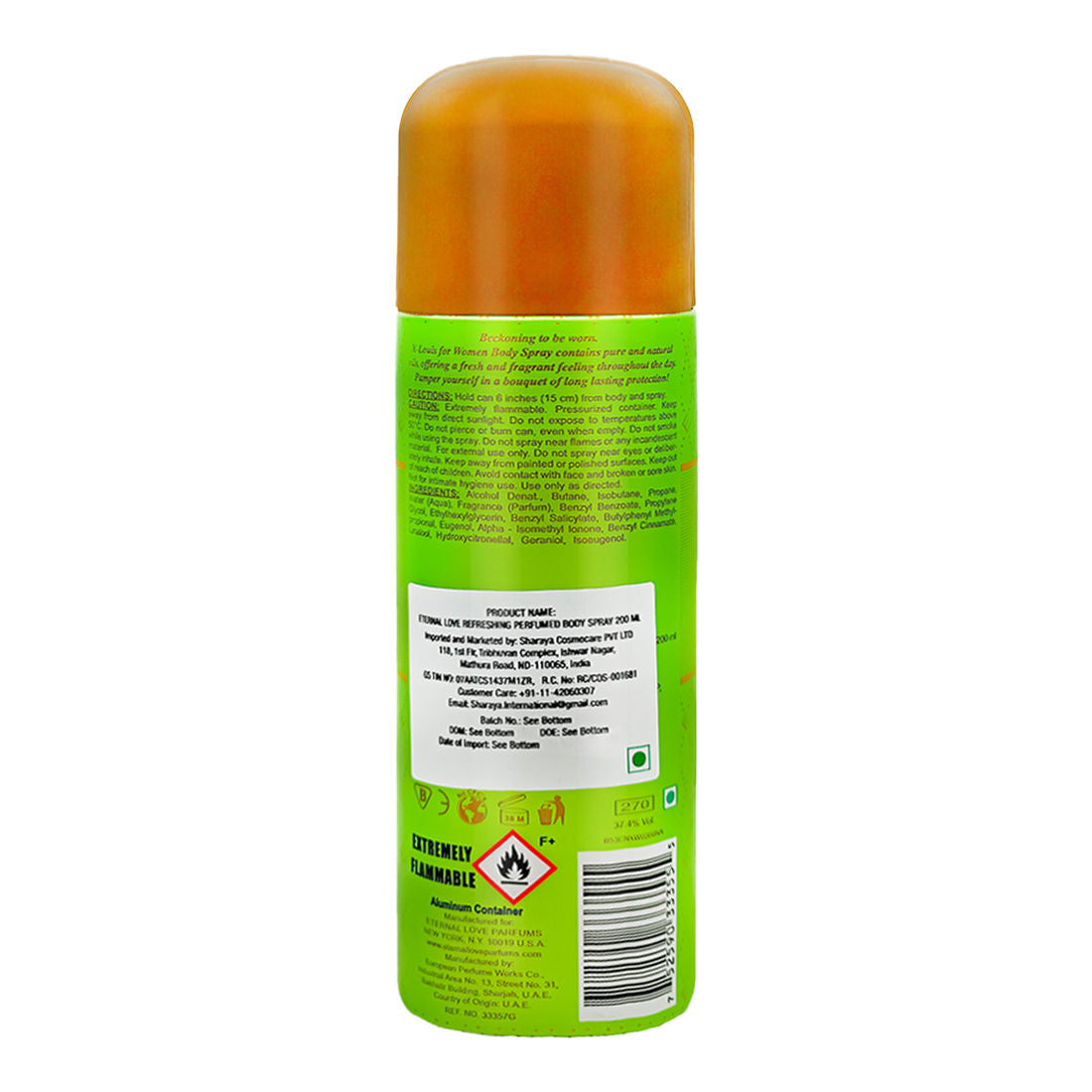 Eternal Love Xlouis For Women Perfumed Body Spray 200ml 6.7 Fl.oz. Long Lasting Eternal Love Xlouis For Women Perfumed Body Spray 200ml 6.7 Fl.oz. Long Lasting