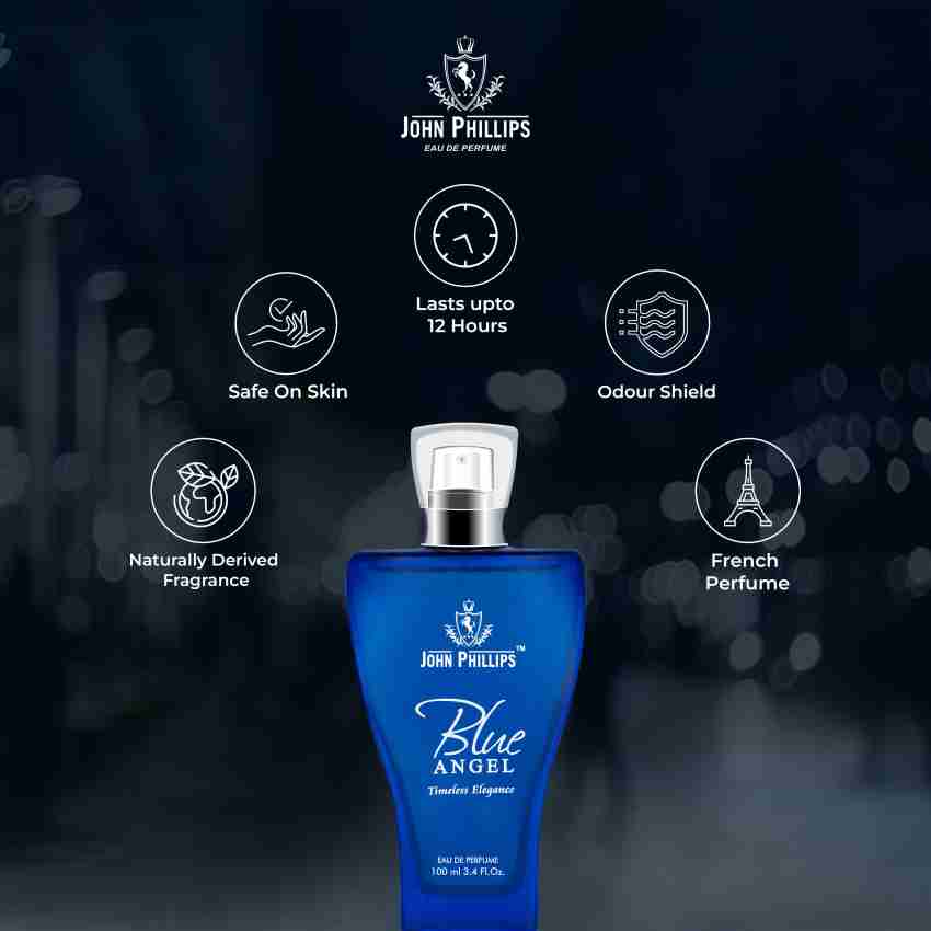 John Phillips Blue Angel Eau De Parfum100ml 3.4 Fl.oz. & Water Drop Eau De Parfum 125ml 4.2 Fl.oz. | Combo Of 2 For Unisex John Phillips Blue Angel Eau De Parfum100ml 3.4 Fl.oz. & Water Drop Eau De Parfum 125ml 4.2 Fl.oz. | Combo Of 2 For Unisex