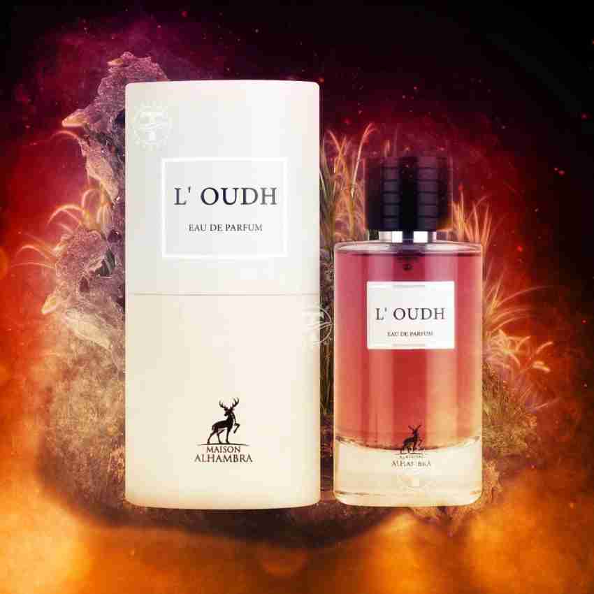 L'OUDH BY MAISON ALHAMBRA EAU DE PARFUM 100ML 3.4 FL.OZ. FOR MEN AND WOMEN L'OUDH BY MAISON ALHAMBRA EAU DE PARFUM 100ML 3.4 FL.OZ. FOR MEN AND WOMEN