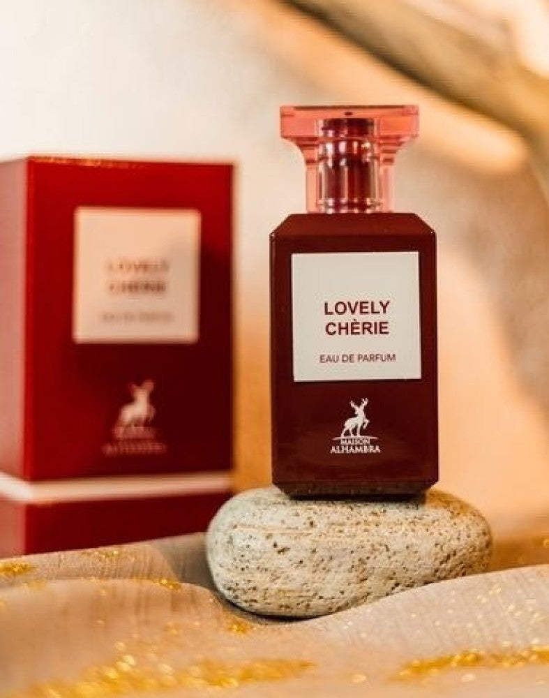 LOVELY CHERIE BY MAISON ALHAMBRA EAU DE PARFUM 80ML 2.7 FL.OZ. FOR UNISEX LOVELY CHERIE BY MAISON ALHAMBRA EAU DE PARFUM 80ML 2.7 FL.OZ. FOR UNISEX