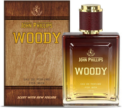 John Phillips Passport & Woody Eau De Parfum 100ml 3.4 Fl.oz. Each X2 | Long Lasting For Men & Women
