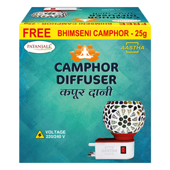 Patanjali Aastha Camphor Diffuser, With Kapoor Incense Burner Fills Your Home, 285gm