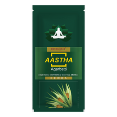 Patanjali Aastha Agarbatti Kewda, With Exquisite, Soothing & Long Lasting Aroma | 150gm