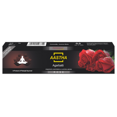 Patanjali Aastha Agarbatti Rose, With Exquisite, Soothing & Long Lasting Aroma | 125gm
