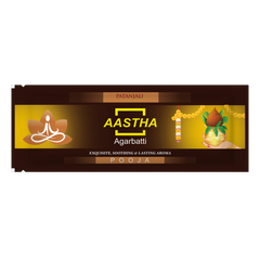 Patanjali Aastha Agarbatti Pooja,18 Stick, With Exquisite, Soothing & Long Lasting Aroma | 22gm
