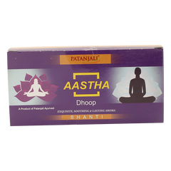 Patanjali Aastha Shanti Dhoop, 10 Stick, With Exquisite, Soothing & Long Lasting Aroma | 50gm
