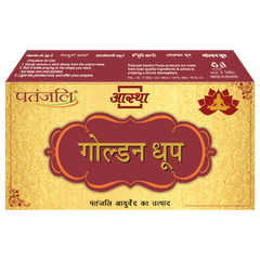 Patanjali Aastha Golden Dhoop, 16 N, With Exquisite, Soothing & Long Lasting Aroma | 60gm