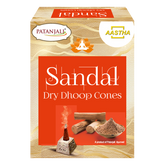Patanjali Aastha Sandal Dry Dhoop Cone, With Exquisite, Soothing & Long Lasting Aroma | 20gm