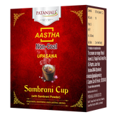 Patanjali Aastha Sambrani Cup, With Lasting Aroma, 90gm, Pack Of 1