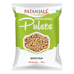 Patanjali Unpolished White Peas 500gm