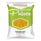 Patanjali Unpolished Arhar Dal (Tuvar Dal) 1kg