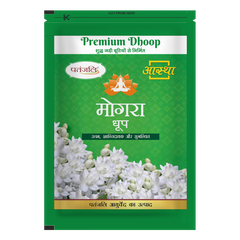 Patanjali Aastha Premium Mogra Dhoop,20 N, With Exquisite, Soothing & Long Lasting Aroma | 140gm