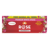 Patanjali Aastha Agarbatti White Stick Rose, With Soothing & Long Lasting Aroma | 250gm