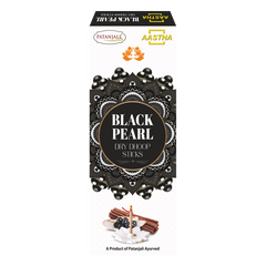 Patanjali Aastha Dry Dhoop Sticks Blackpearl, 8 N, With Soothing & Long Lasting Aroma | 16gm