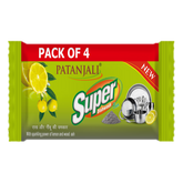 Patanjali Super Dish Wash Bar Pack Of 4, With Natural & Superior Cleaning 420gm