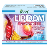 Patanjali Divya Lipidom Advance With Arjun, Lehsun, Dalchini, Guggul Extracts, 3 U X 20 N 38gm
