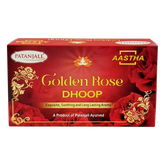 Patanjali Aastha Premium Golden Dhoop Rose,16 N, With Soothing & Long Lasting Aroma | 76gm