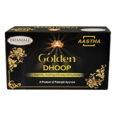 Patanjali Aastha Premium Golden Dhoop,16 N, With Exquisite, Soothing & Long Lasting Aroma | 76gm