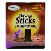 Patanjali Aastha Hawan Stick Saffron Sandal, 20 N, 106gm, Pack Of 1