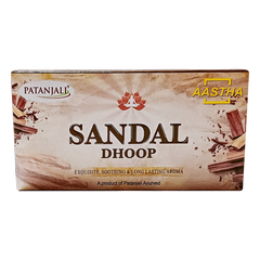 Patanjali Aastha Sandal Wet Dhoop, 10 N, With Exquisite, Soothing & Long Lasting Aroma | 56gm
