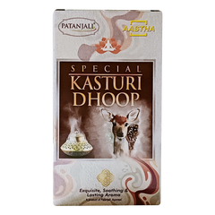 Patanjali Aastha Special Kasturi Dhoop,10 N, With Soothing & Long Lasting Aroma | 35gm