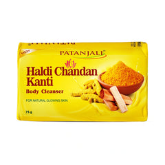 Patanjali Haldi Chandan Kanti Body Cleanser, With Reduces Roughness, Improves Texture, 75gm
