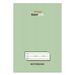 Patanjali Gyanpath Notebook (16.5x23.5 Cm) Green, 96pages Square, Pack Of 1