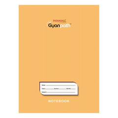 Patanjali Gyanpath Notebook (18x24 Cm) Orange 140pages Single Line, Pack Of 1
