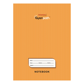 Patanjali Gyanpath Notebook (18x24 Cm) Orange, 172pages Five Line, Pack Of 1
