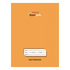 Patanjali Gyanpath Notebook (18x24 Cm) Orange, 172pages Five Line, Pack Of 1