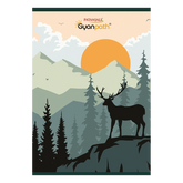 Patanjali A4 Gyanpath Notebook (29.7x21cm) Multi Design, 140pages Single Line, Pack Of 1