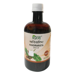 Patanjali Divya Khadirarista, With Khadira, Devadaru, Bakuci, Daruharidra, Haritaki, | 450ml