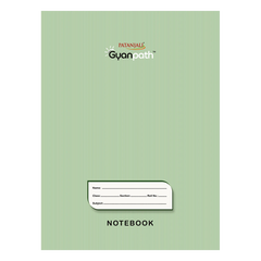 Patanjali Gyanpath Notebook (18x24 Cm) Green, 140p Square, Pack Of 1