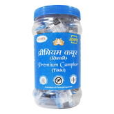 Patanjali Aastha Premium Camphor Tikki Jar, With Camphor (Kapoor), 375gm