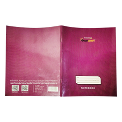 Patanjali Gyanpath Notebook (18x24 Cm) Purple 140pages Four Line, Pack Of 1