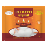 Patanjali Aastha Round Cotton Wicks (Red), With 100% Pure Cotton, 3gm