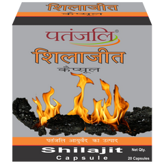 Patanjali Shilajit Capsules 11gm, 20 Capsules