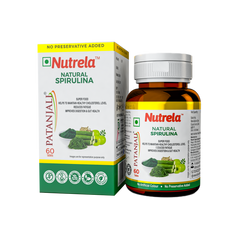 Patanjali Nutrela Spirulina Natural, With High In Protein And Vitamins, 32gm