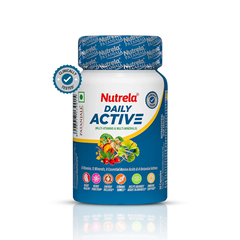 Patanjali Nutrela Daily Active Capsule,With Supports Hearth Health, Healthy Bones, Boosts, 22.5gm