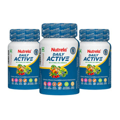 Patanjali Nutrela Daily Active Capsule (Pack Of 3), With Supports Hearth Health, Brain, 67.5gm