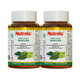 Patanjali Nutrela Natural Spirulina Tablets (Pack Of 2), With High In Protein And Vitamins, 64gm