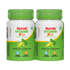 Patanjali Nutrela Vitamin B12, 30 Veg Capsules (Pack Of 2), With Provides 100% Vitamin B12, 21gm