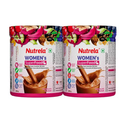 Patanjali Nutrela Women Superfood Chocolate Flavor 400g (Pack Of 2), With Strong Bones, 800gm