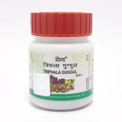 Patanjali Divya Triphala Guggul, With Harad, Baheda, Amla, Shudh Guggul, | 20gm, Pack Of 1