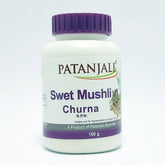 Patanjali Swet Mushli Churna With Warm Milk, 100gm Pack Of 1
