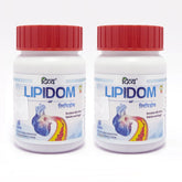 Patanjali Combo Divya Lipidom Tablet 60 Each Pack Of 2,With Arjun, Lehsun, Dalchini, Guggul, 82gm